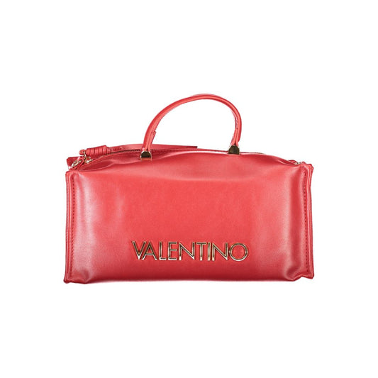 Red Valentino handbag with two handles and shoulder strap, made of polyethylene. Mario Valentino Red Polyethylene Women Handbag.
