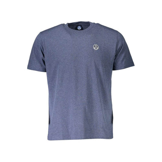 North Sails Blue Cotton Men T-Shirt
