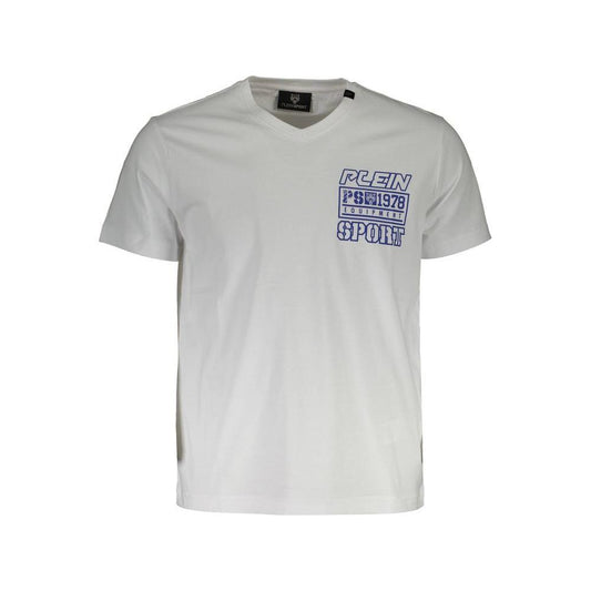 Plein Sport White Cotton Men T-Shirt