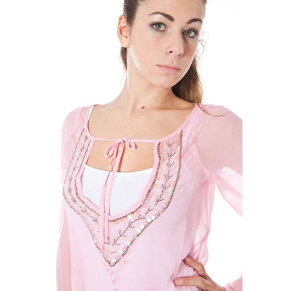 Phard Pink Silk Women Top