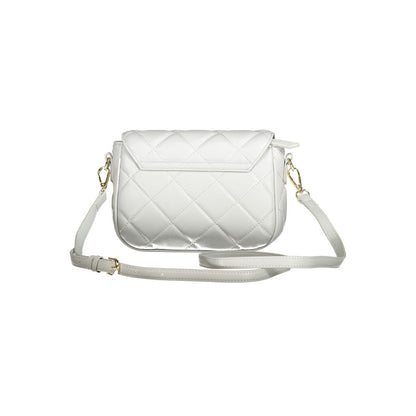 Mario Valentino Gray Polyethylene Women Handbag with adjustable strap and quilted design