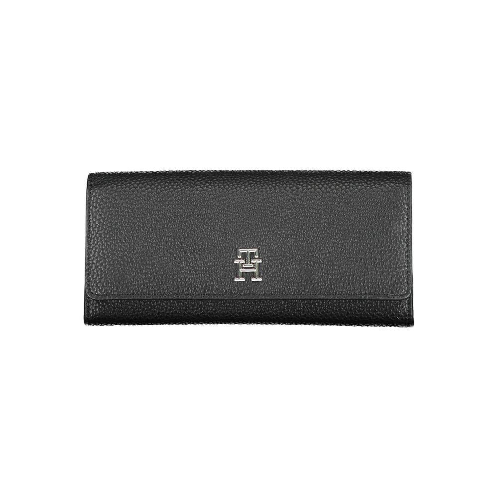 Tommy Hilfiger Black Polyethylene Women Wallet TO-16777