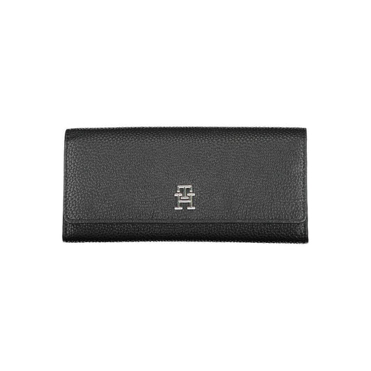 Tommy Hilfiger Black Polyethylene Women Wallet TO-16777
