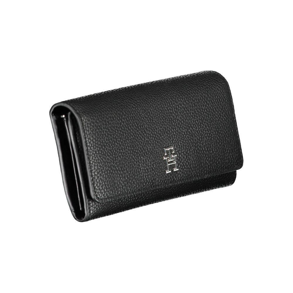 Tommy Hilfiger Black Polyethylene Women Wallet TO-16777
