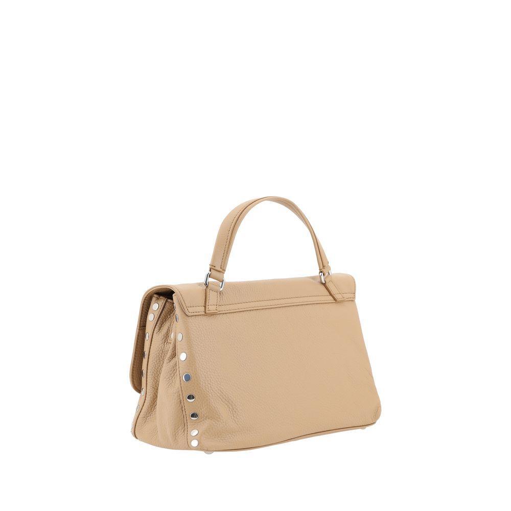 Front view with bag zipped and handles upright.