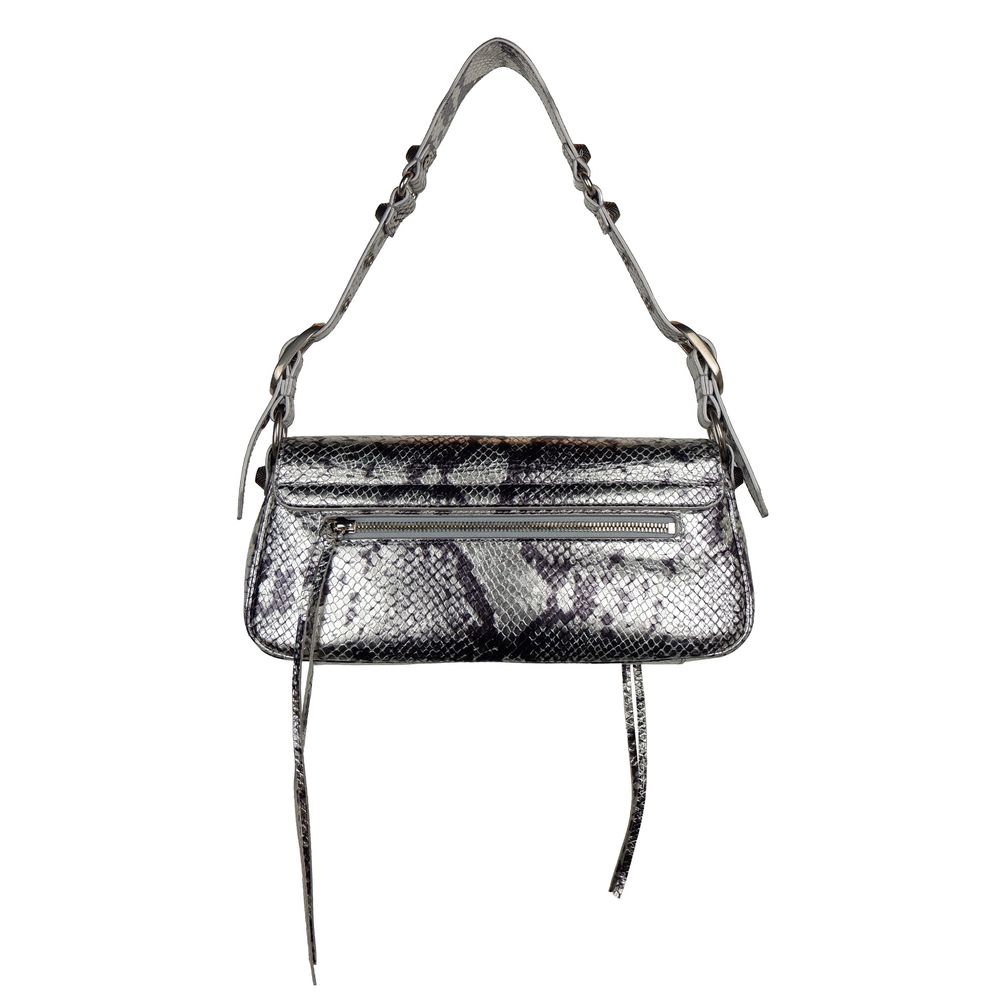 Front view with bag zipped and handles upright.