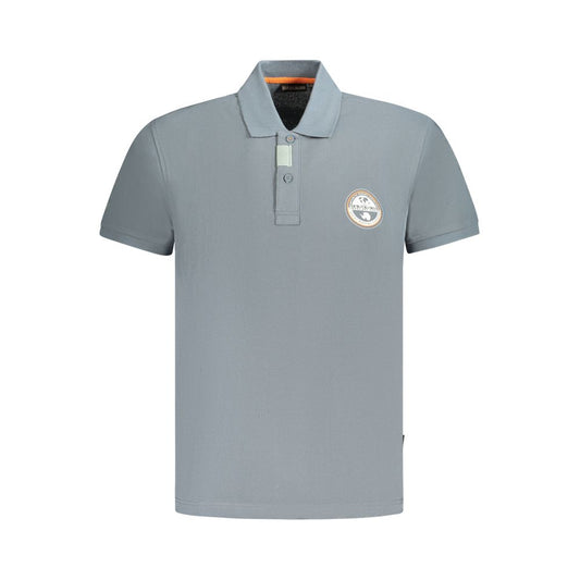 Napapijri Brown Cotton Men Polo Shirt with short sleeves and subtle logo, perfect for casual outings, in a relaxed and sophisticated fit.