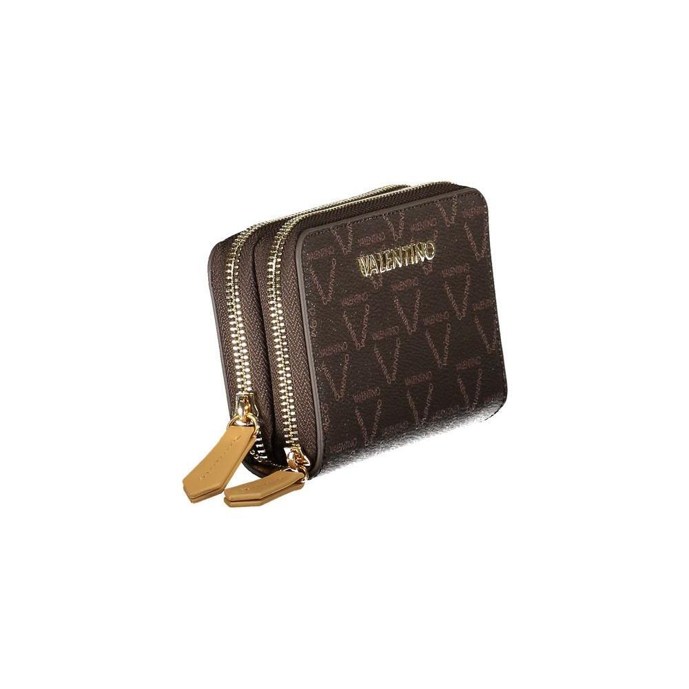 Mario Valentino Brown Polyethylene Women Wallet VA-38276
