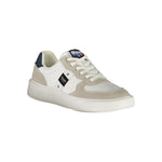Blauer White Leather Men Sneaker