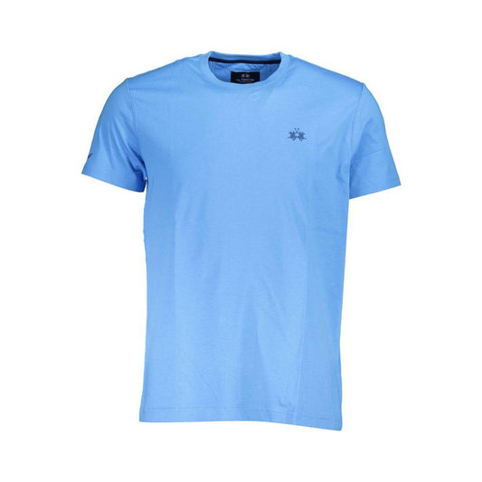 La Martina Blue Cotton Men T-Shirt