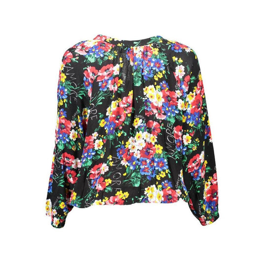 Desigual Black Viscose Women Top DE-8573-S