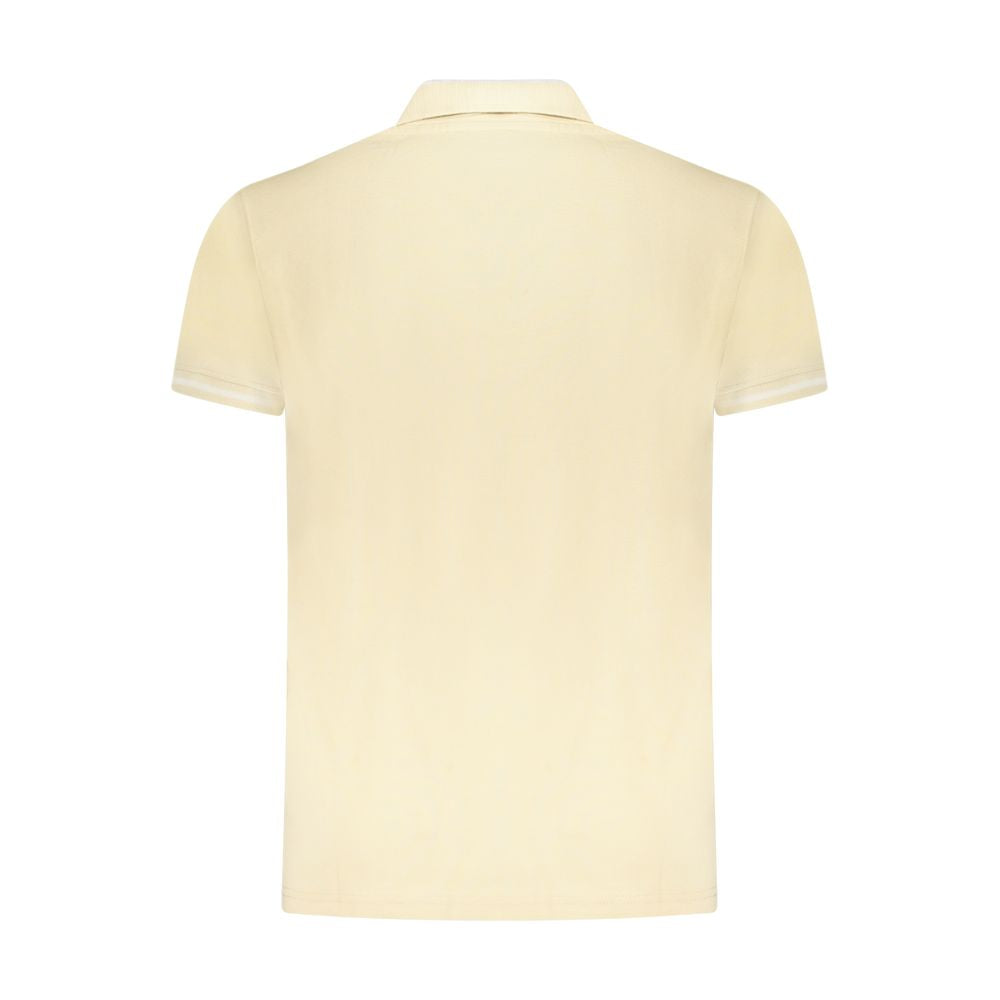 Cavalli Class Beige Cotton Men Polo Shirt CA-36641-M