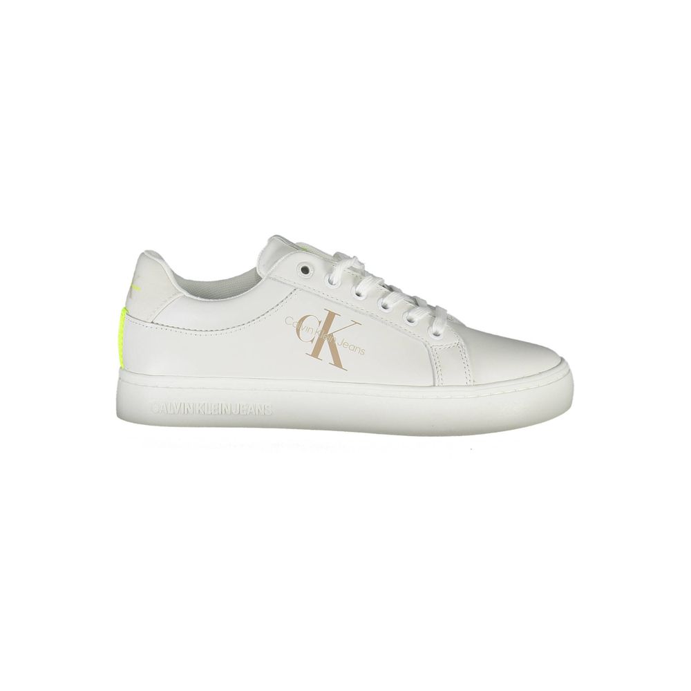 Calvin Klein White Polyester Sneaker