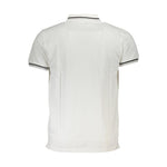 Cavalli Class White Cotton Men Polo Shirt