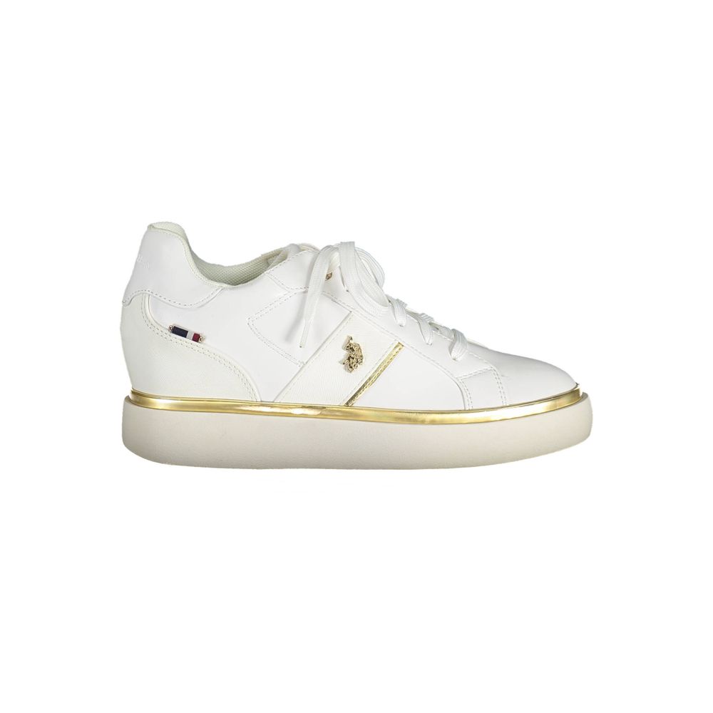 U.S. POLO ASSN. White Polyester Sneaker