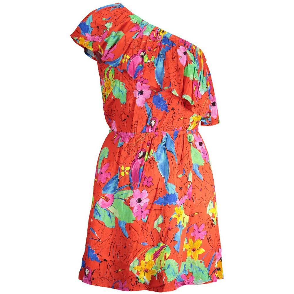 Desigual Red Viscose Women Dress DE-38217-S