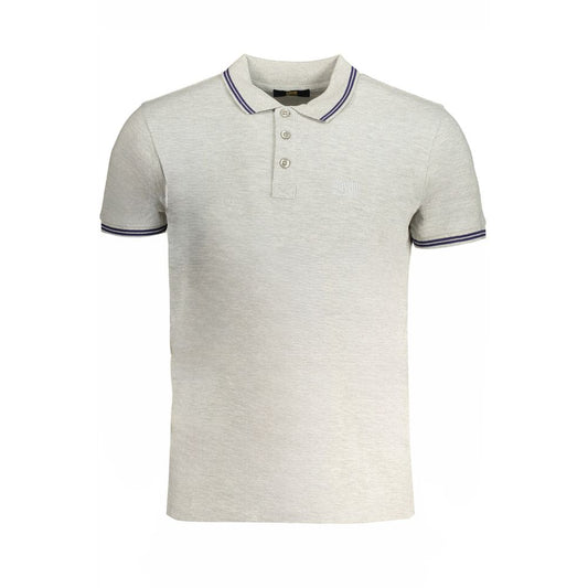 Cavalli Class Brown Cotton Men Polo Shirt with short sleeves, premium cotton material, and iconic embroidery design.