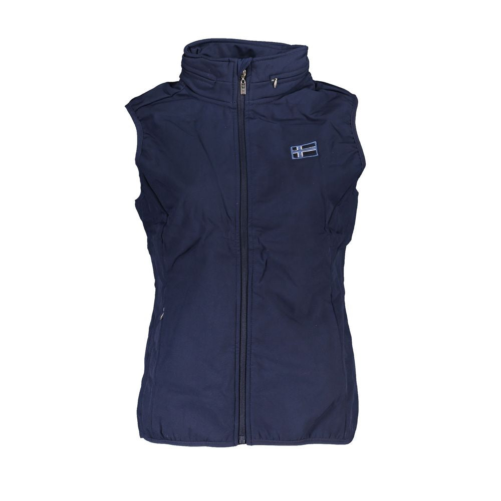 Scuola Nautica Blue Polyester Sleveless Jacket