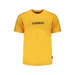 Napapijri Orange Cotton T-Shirt NA-29530-XXL