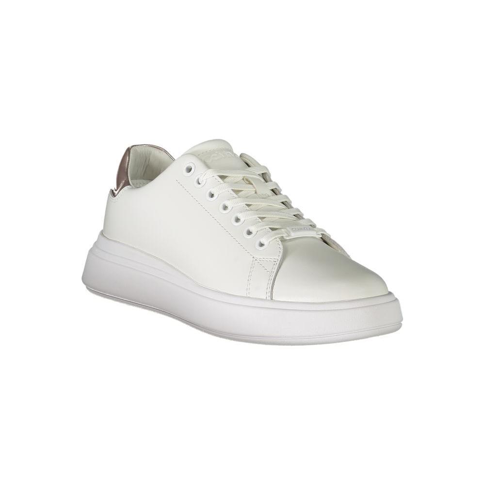 Calvin Klein White Polyester Sneaker