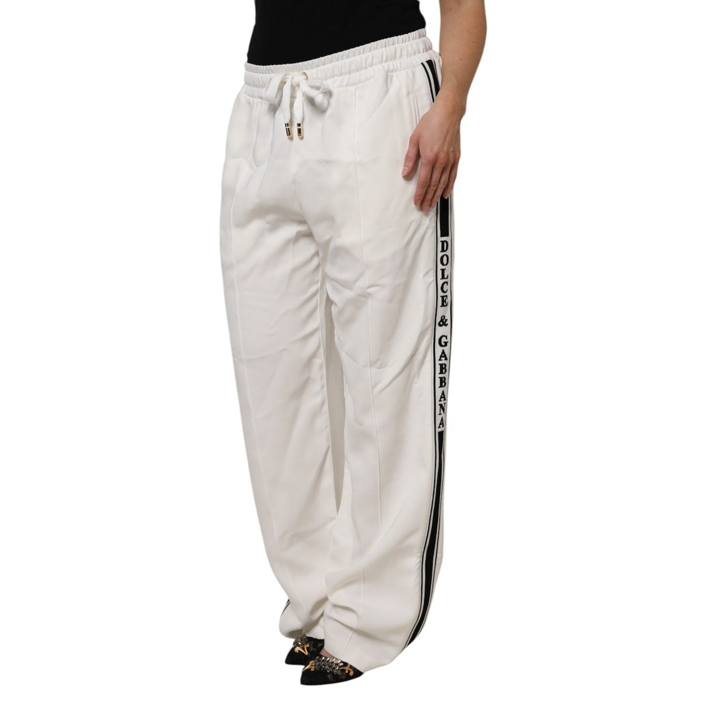 Dolce & Gabbana White Jogger Sweatpants Pants