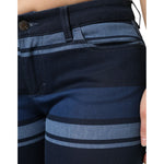 Dolce & Gabbana Blue Striped Cotton Stretch Denim Jeans PAN76484-44