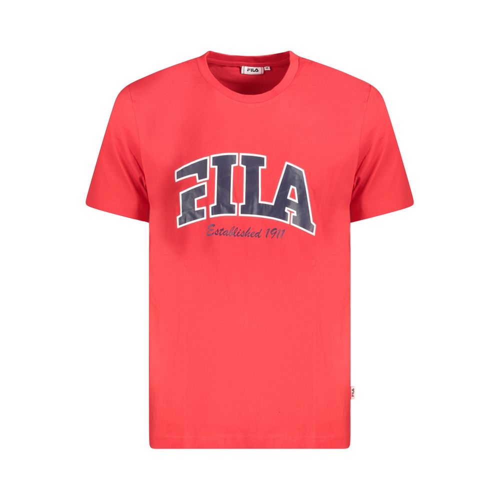 Fila Red Cotton T-Shirt