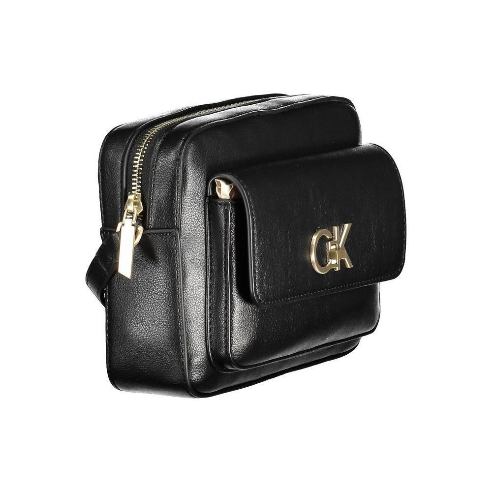 Calvin Klein Black Recycled Polyester Women Handbag