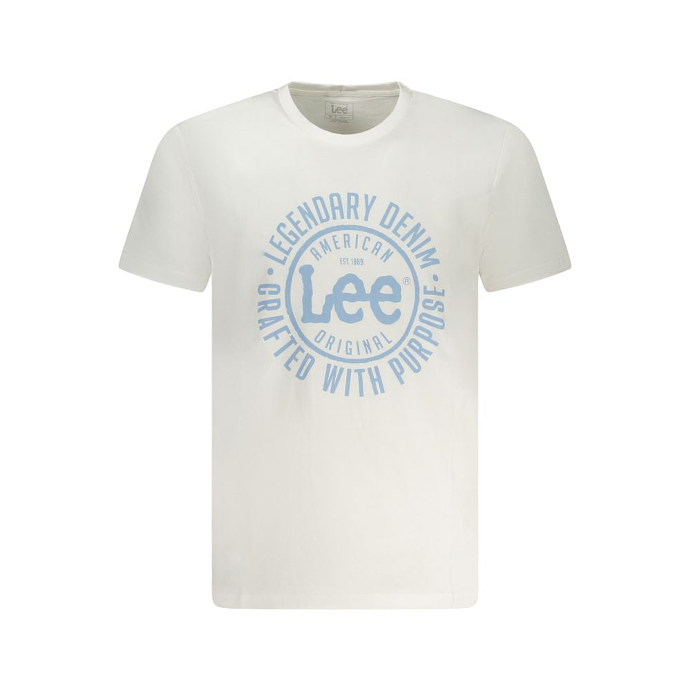 Lee White Cotton T-Shirt