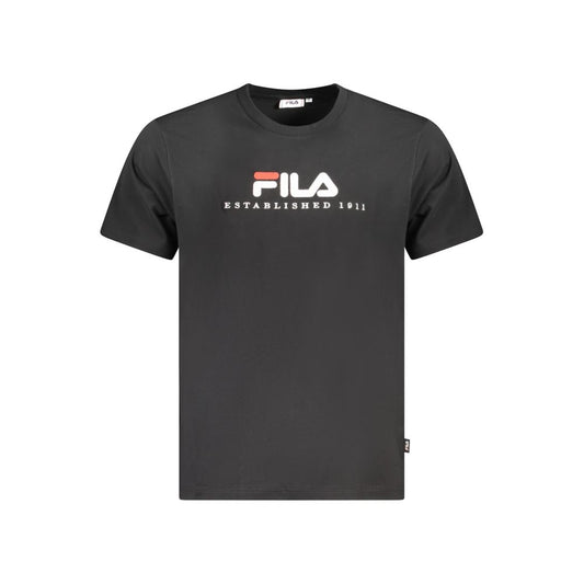 Fila Black Cotton T-Shirt