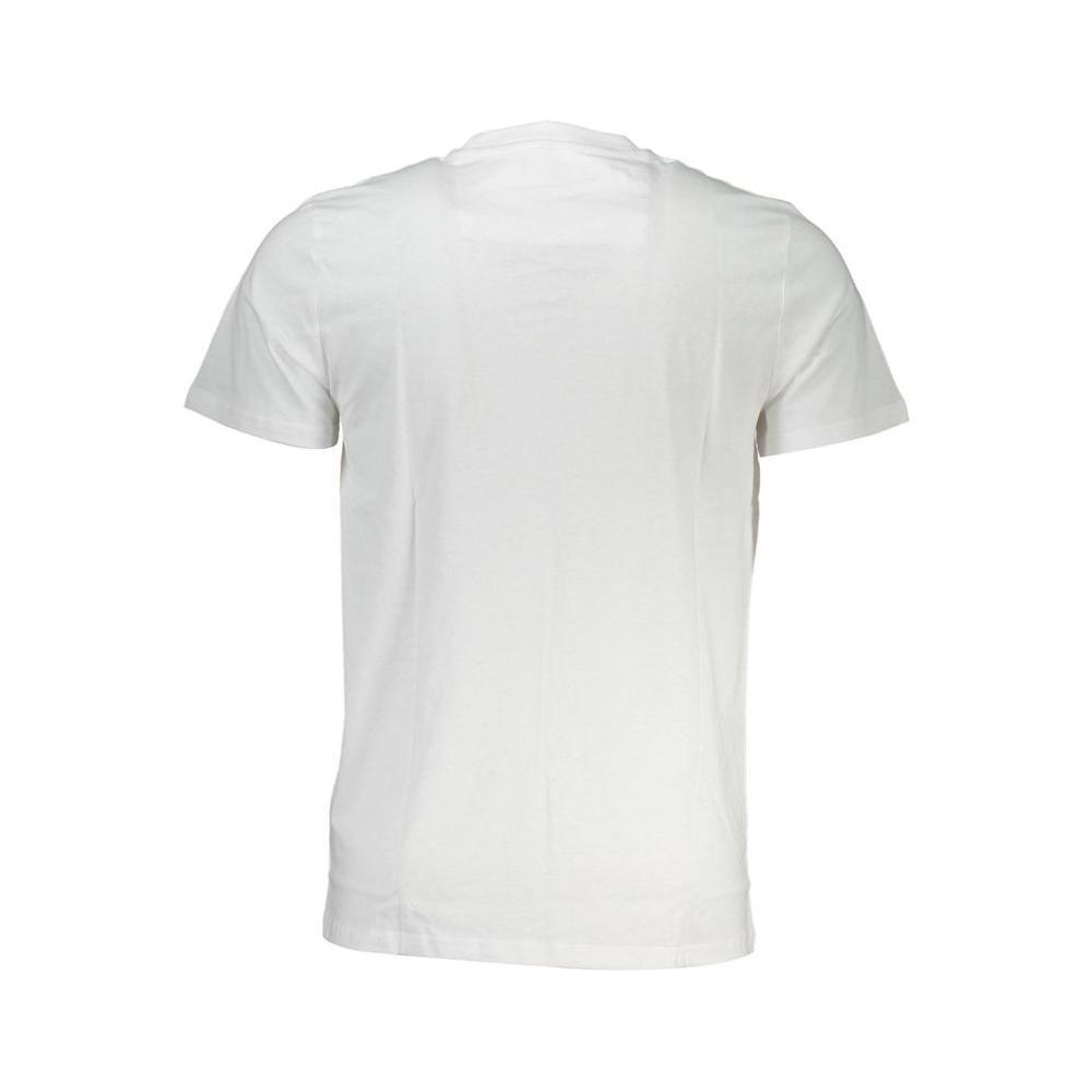 Cavalli Class White Cotton Men T-Shirt