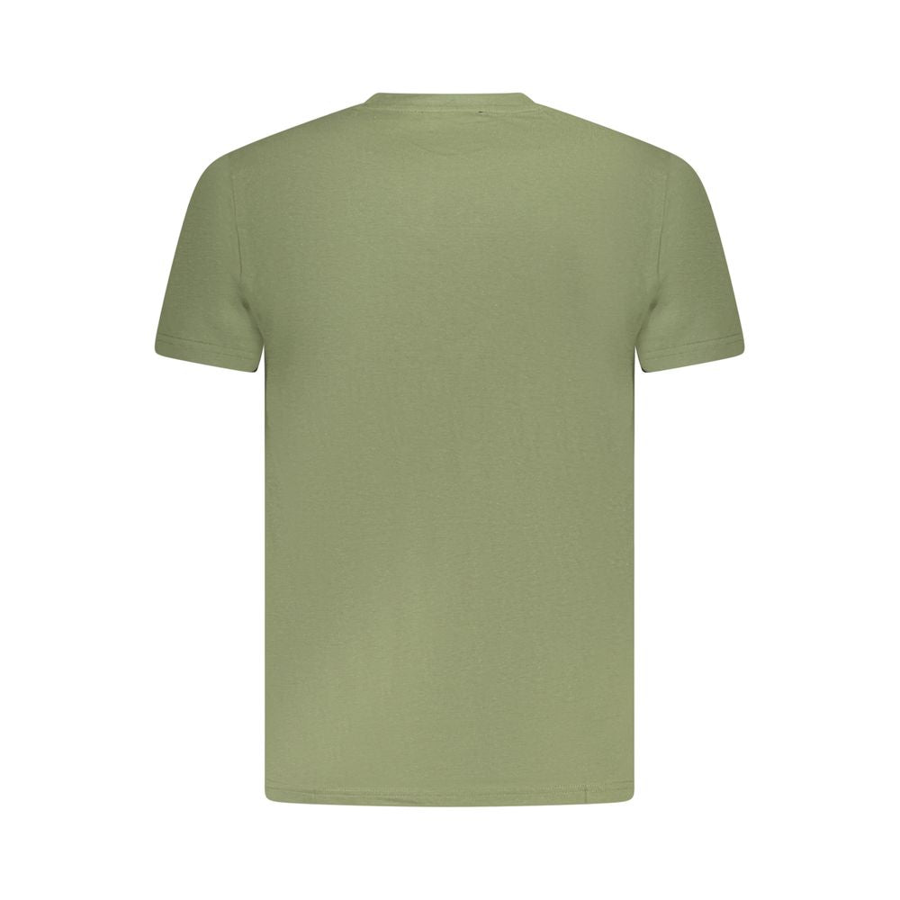 Cavalli Class Green Cotton T-Shirt