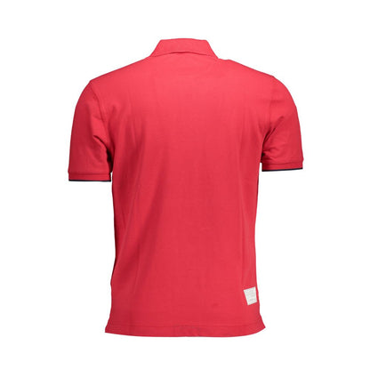 La Martina Red Cotton Polo Shirt