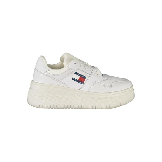 Tommy Hilfiger White Leather Women Sneaker
