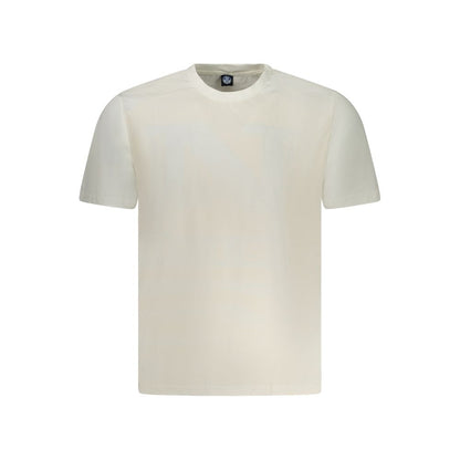 North Sails White Cotton Men T-Shirt with crew neck and logo