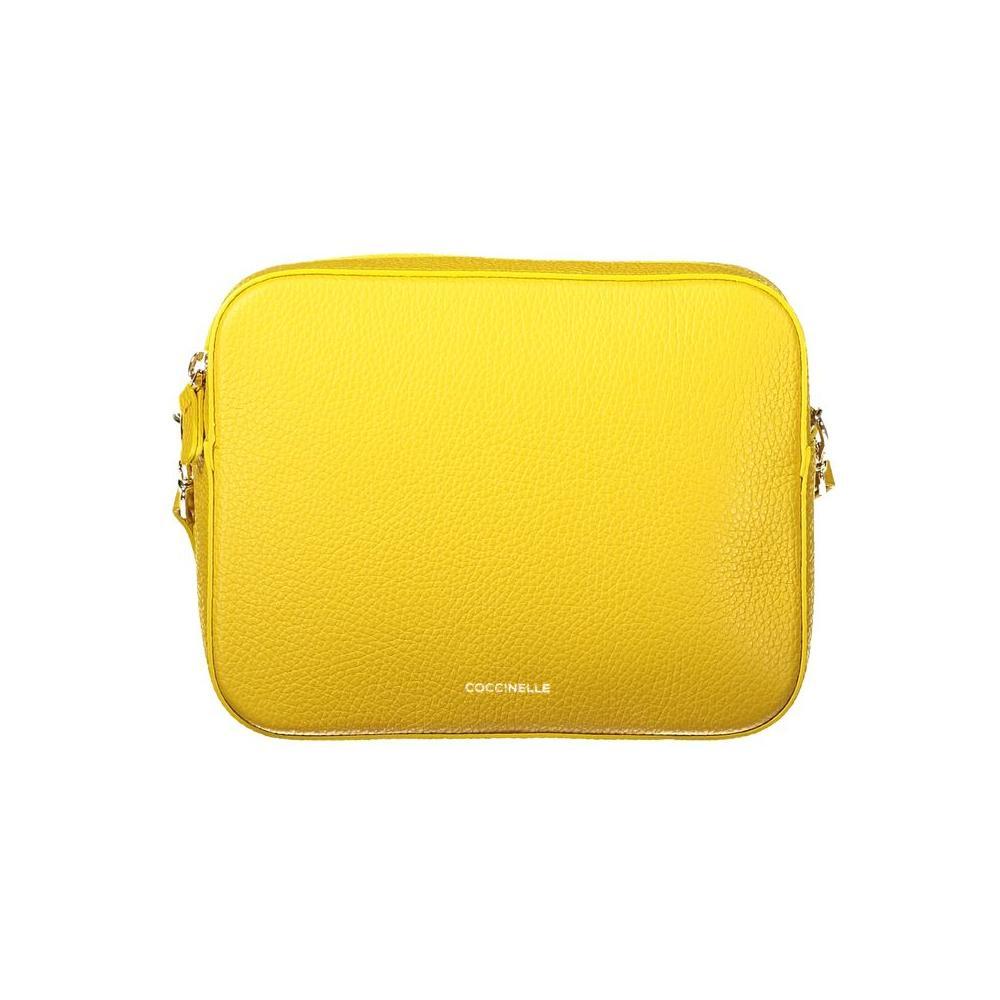 Coccinelle Yellow Leather Women Handbag