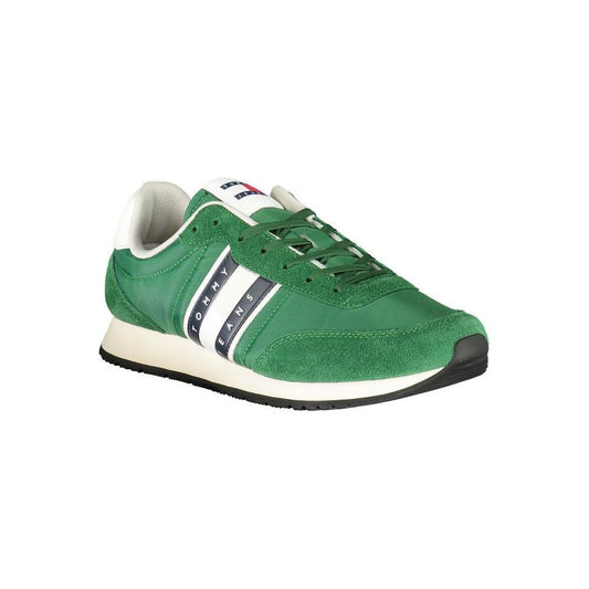 Tommy Hilfiger Green Polyester Men Sneaker
