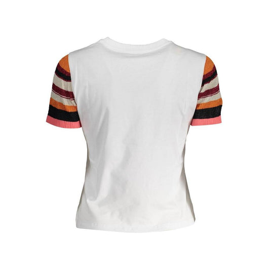 Desigual White Cotton Women Top DE-37349-M