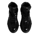 Dolce & Gabbana Black Leather Casual Mens Ankle Boots Shoes