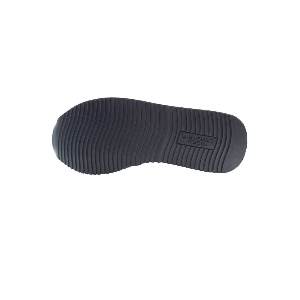 Bottom view of the U.S. POLO ASSN. White Polyester Men Sneaker showcasing the sole design with brand logo.