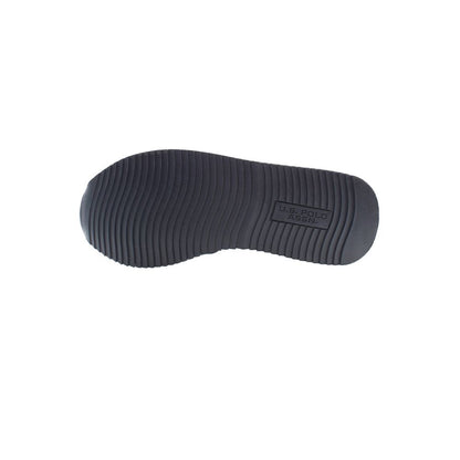 Bottom view of the U.S. POLO ASSN. White Polyester Men Sneaker showcasing the sole design with brand logo.