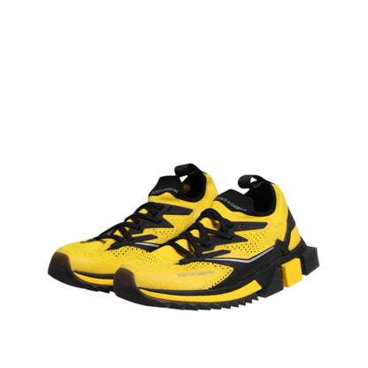 Dolce & Gabbana Yellow SORRENTO Sport Stretch Sneakers Shoes