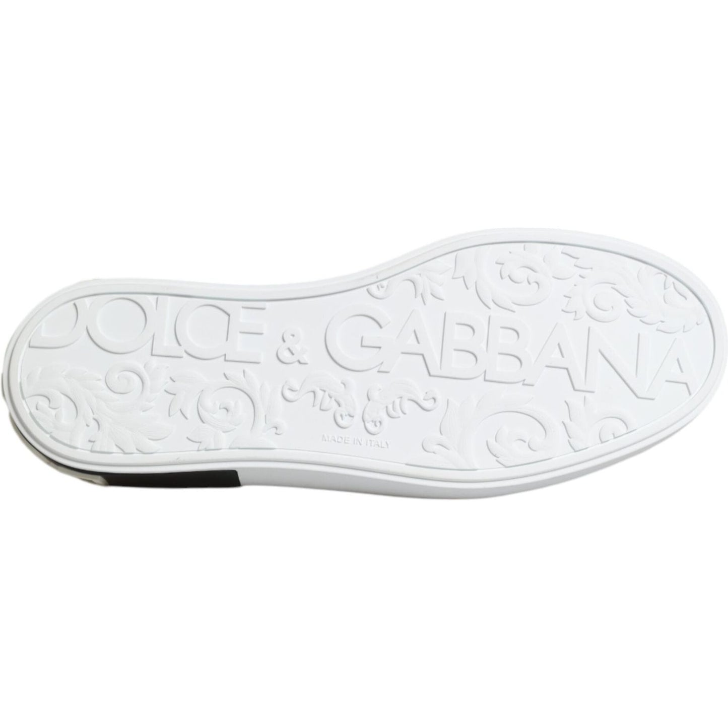 Dolce & Gabbana Red Logo Low Top Slip On Men Sneakers Shoes