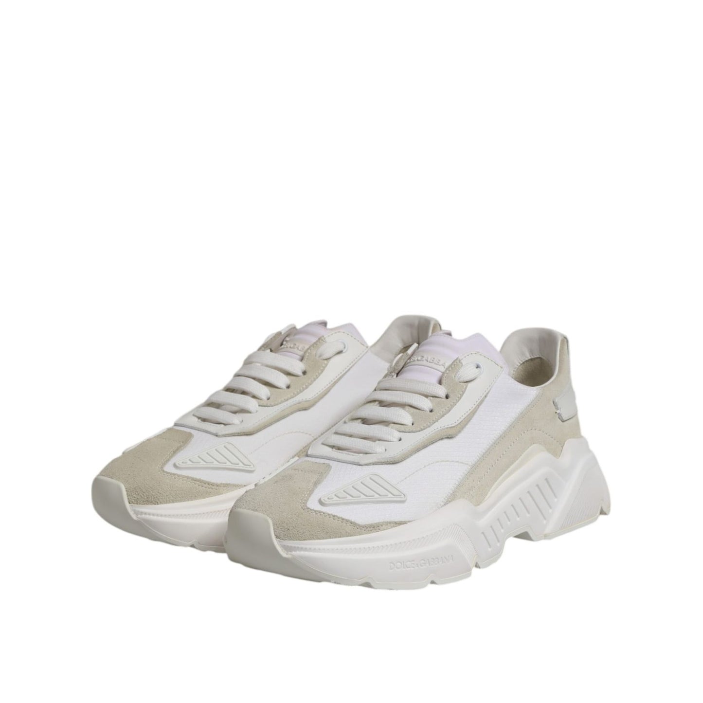 Dolce & Gabbana White Low Top Daymaster Men Sneakers Shoes