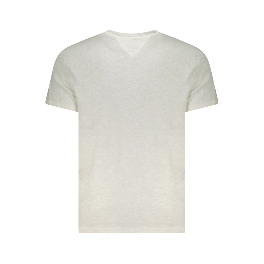 Tommy Hilfiger White Cotton Men T-Shirt