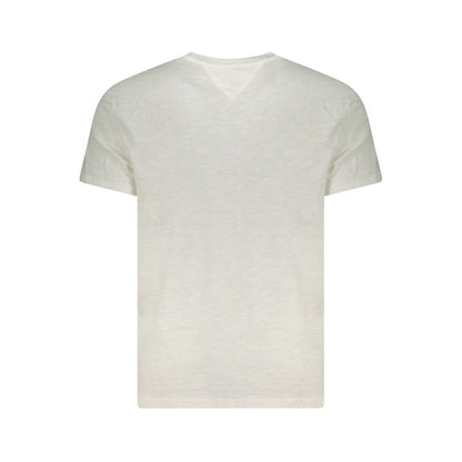 Tommy Hilfiger White Cotton Men T-Shirt