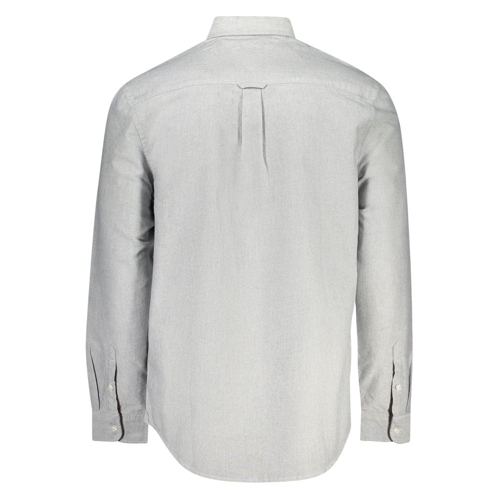 Tommy Hilfiger Gray Cotton Men Shirt
