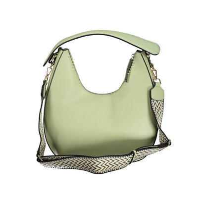 Mario Valentino Green Polyethylene Handbag with shoulder handle and removable straps.