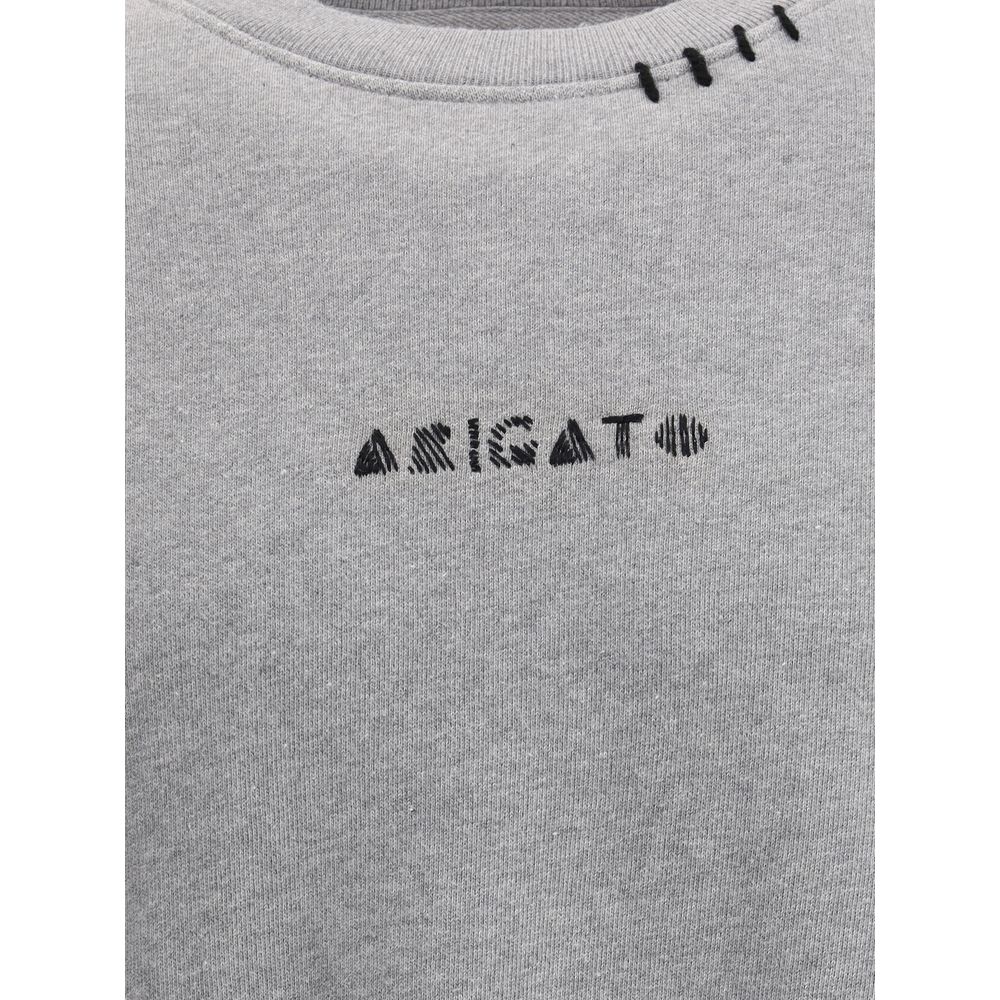 Axel Arigato Gray Cotton Sweatshirt