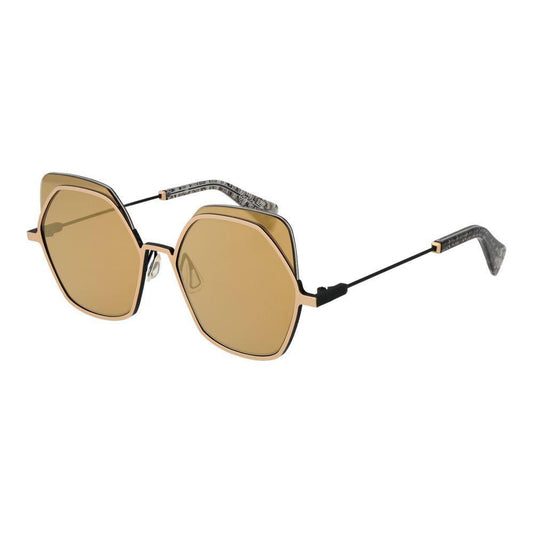 Yohji Yamamoto Gold Unisex Sunglasses YO-1058023